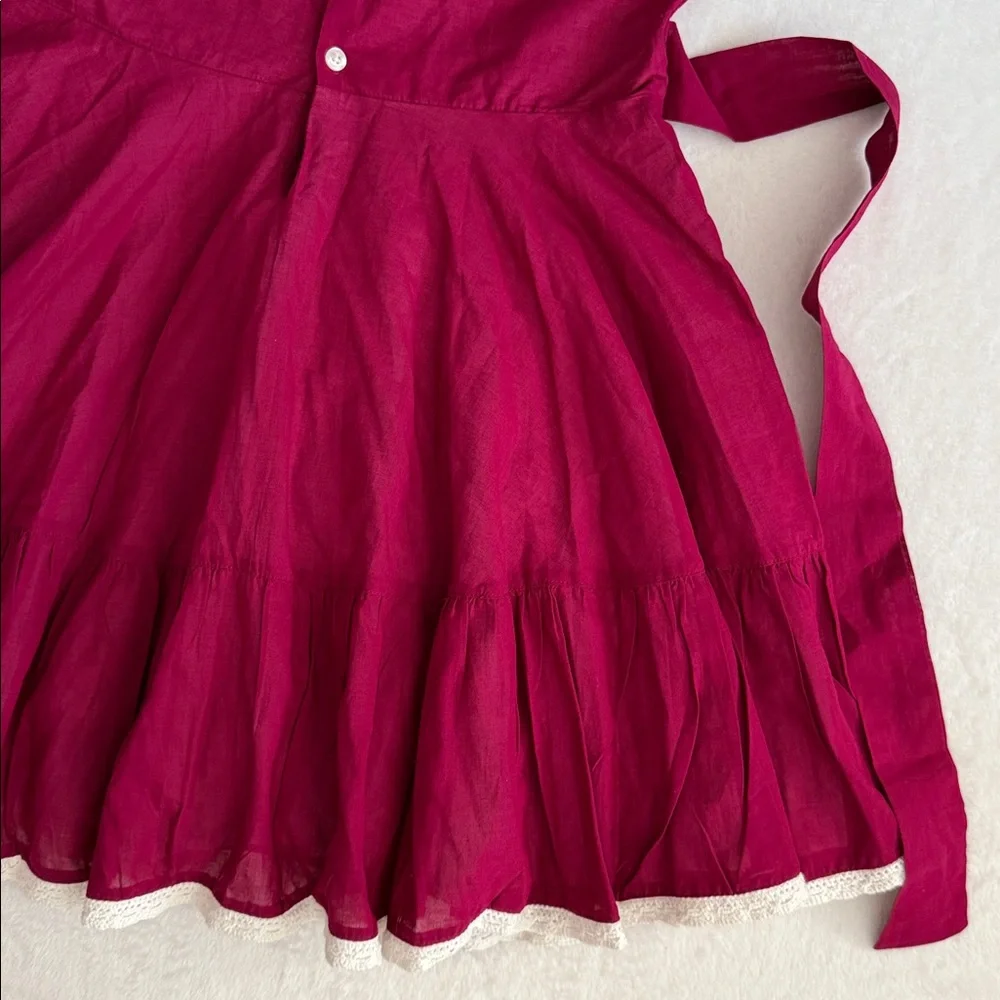 {WDW} Well Dressed Wolf | Berry Emily Dress Cotton Embroidered Heirloom (12) - Picture 13 of 14